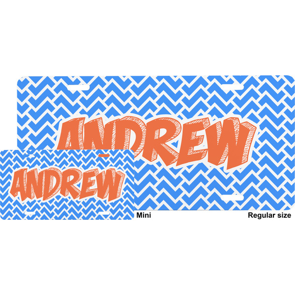 Zigzag License Plate (Sizes)