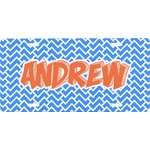 Zigzag Front License Plate (Personalized)