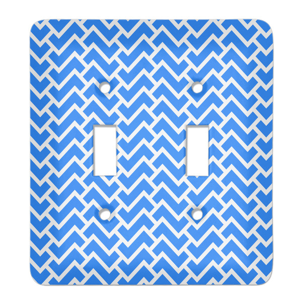 Custom Zigzag Light Switch Cover (2 Toggle Plate)