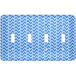 Zigzag Light Switch Cover (4 Toggle Plate)