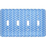 Zigzag Light Switch Cover (4 Toggle Plate)
