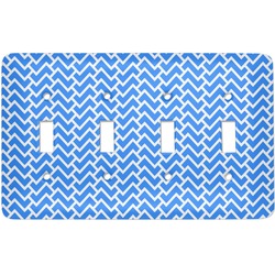 Zigzag Light Switch Cover (4 Toggle Plate)