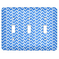 Zigzag Light Switch Cover (3 Toggle Plate)