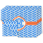 Zigzag Double-Sided Linen Placemat - Set of 4 w/ Monogram