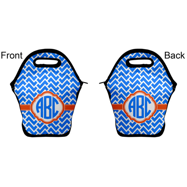 Zigzag Lunch Bag - Front and Back