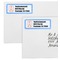 Zigzag Mailing Labels - Double Stack Close Up