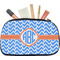 Zigzag Makeup / Cosmetic Bag - Medium (Personalized)