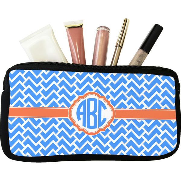 Custom Zigzag Makeup / Cosmetic Bag (Personalized)