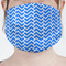 Zigzag Mask - Pleated (new) Front View on Girl