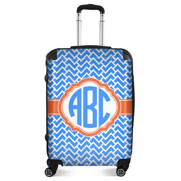 Custom Zigzag Suitcase - 24" Medium - Checked (Personalized)
