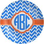 Zigzag Melamine Plate (Personalized)