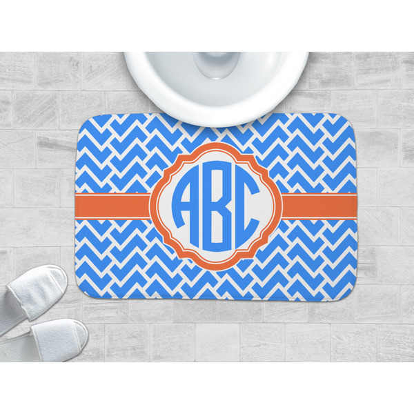 Zigzag Memory Foam Bath Mat - LIFESTYLE 34x21