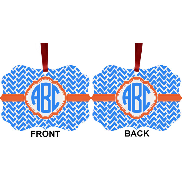 Zigzag Metal Benilux Ornament - Front and Back (APPROVAL)