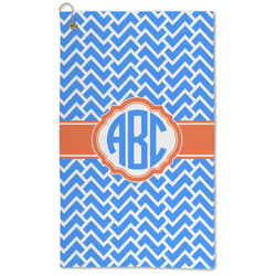 Zigzag Microfiber Golf Towel (Personalized)