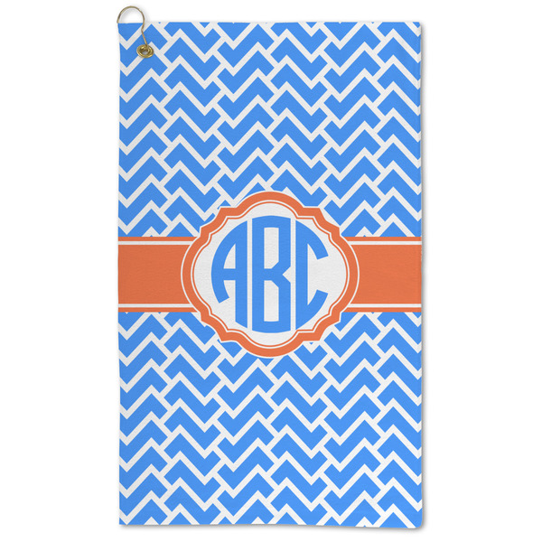 Custom Zigzag Microfiber Golf Towel (Personalized)