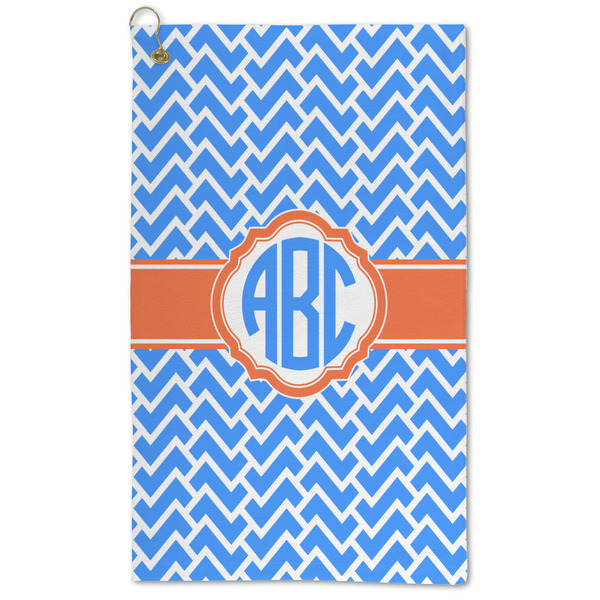Custom Zigzag Microfiber Golf Towel (Personalized)