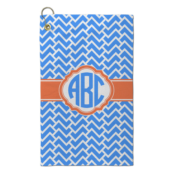 Custom Zigzag Microfiber Golf Towel - Small (Personalized)