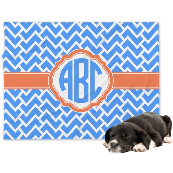 Custom Zigzag Dog Blanket - Regular (Personalized)