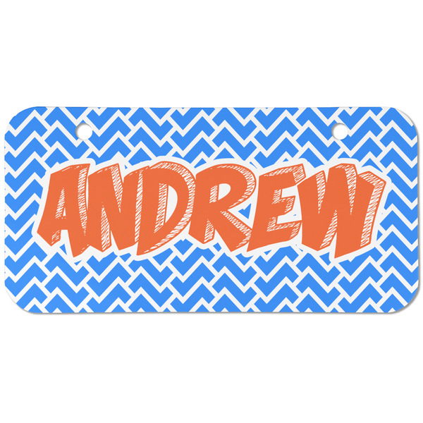 Zigzag Mini Bicycle License Plate - Two Holes