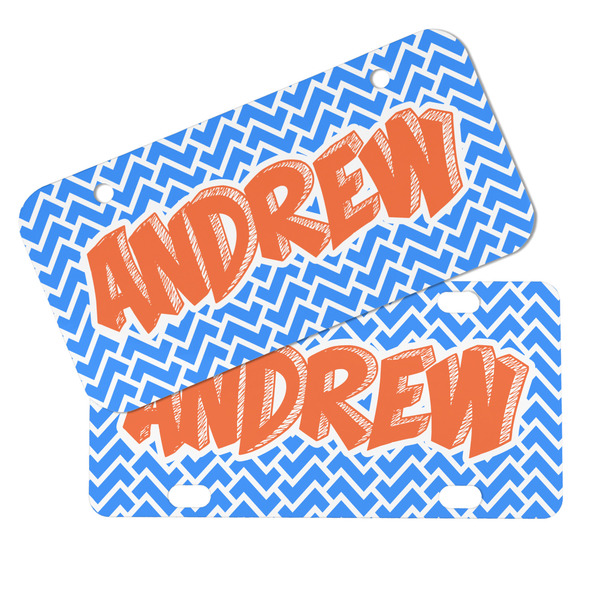 Zigzag Mini License Plates - MAIN (4 and 2 Holes)