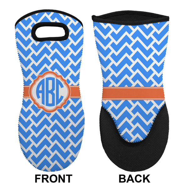 Zigzag Neoprene Oven Mitt (Front & Back)