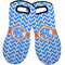 Zigzag Neoprene Oven Mitts - Set of 2 w/ Monogram