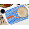 Zigzag Octagon Placemat - Single front (LIFESTYLE) Flatlay