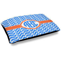 Zigzag Dog Bed w/ Monogram