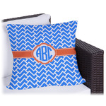 Zigzag Outdoor Pillow - 16" (Personalized)