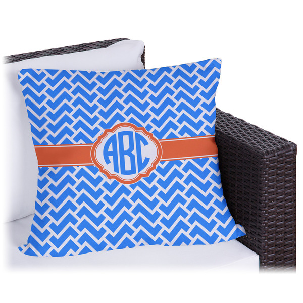 Custom Zigzag Outdoor Pillow (Personalized)