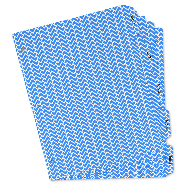 Custom Zigzag Binder Tab Divider - Set of 5 (Personalized)