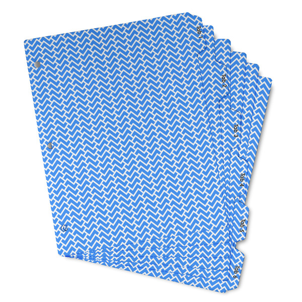 Custom Zigzag Binder Tab Divider - Set of 6 (Personalized)
