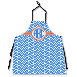 Zigzag Apron Without Pockets w/ Monogram