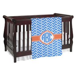 Zigzag Baby Blanket (Double Sided) (Personalized)