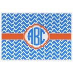 Zigzag Laminated Placemat w/ Monogram