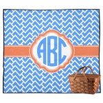 Zigzag Outdoor Picnic Blanket (Personalized)