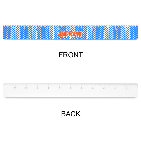Zigzag Plastic Ruler - 12" - APPROVAL