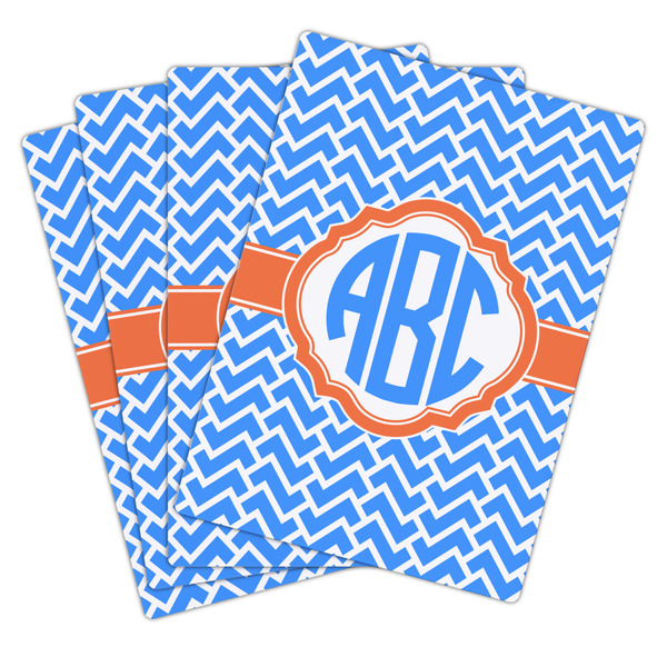 Zigzag Playing Cards - Hand Back View