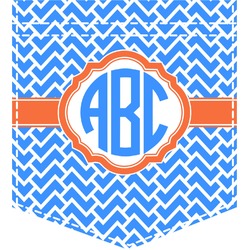 Zigzag Iron On Faux Pocket (Personalized)