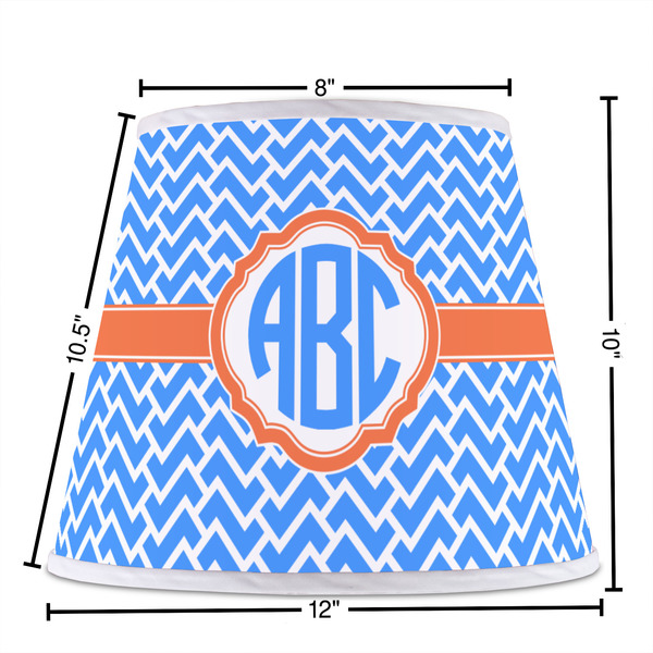 Zigzag Poly Film Empire Lampshade - Dimensions