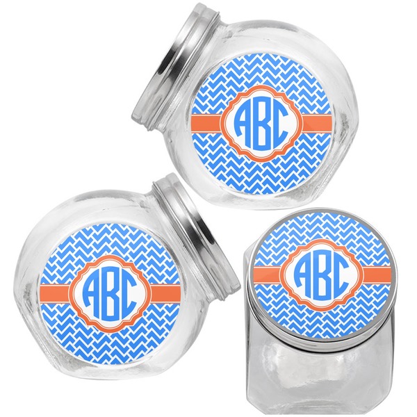 Zigzag Puppy Treat Jar - Top Left Right