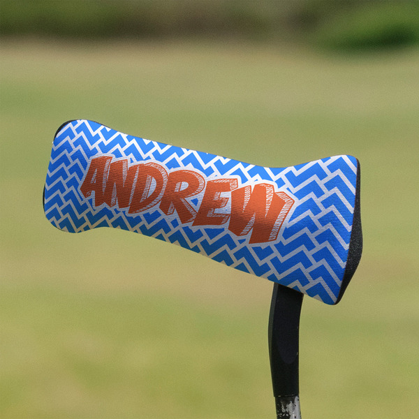 Zigzag Putter Cover - On Putter
