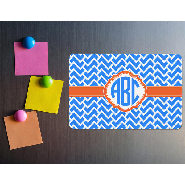 Zigzag Rectangular Fridge Magnet - LIFESTYLE