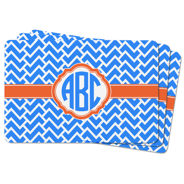 Zigzag Rectangular Fridge Magnet - THREE