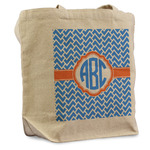 Zigzag Reusable Cotton Grocery Bag - Single (Personalized)