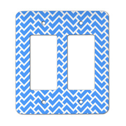 Zigzag Rocker Style Light Switch Cover - Two Switch