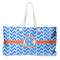 Zigzag Large Rope Tote Bag - Front View