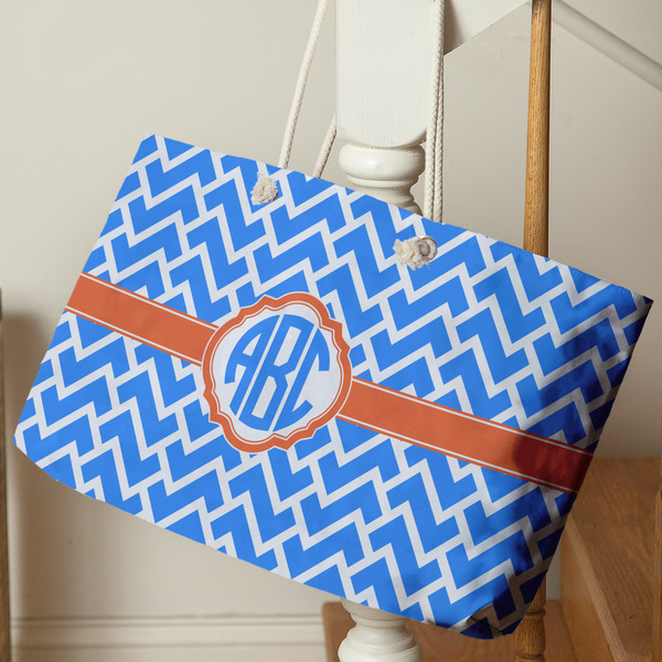 Zigzag Large Rope Tote - Life Style