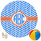 Zigzag Round Beach Towel (Personalized)