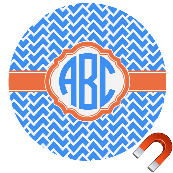 Custom Zigzag Car Magnet (Personalized)